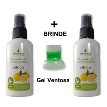 Imagem de 2 Bloqueador Odor Sanitário Banheiro Elimina Cheiro Perfumado Potente 
