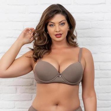 Imagem de Sutiã Bojo Casca Básico Plus Size Em Microfibra Lingerie Mulheres - In