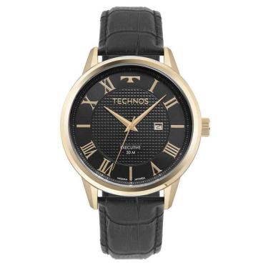 Imagem de Relogio Technos Masculino Pulseira De Couro 2115Ncx/0P