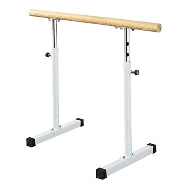 Imagem de CUTPOIY Barra de balé, bastões de dança ajustáveis móveis, barra de alongamento doméstico independente para exercícios de adultos e crianças (branco-1 m)
