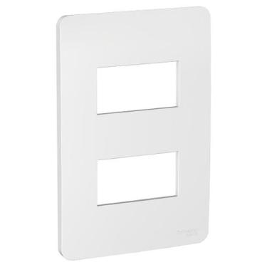 Imagem de Placa 4X2 2 Postos Gamma Silver S730121274 Orion Schneider