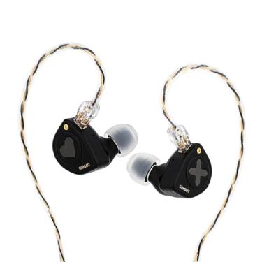 Imagem de HIFIXAUDIO SIMGOT EW300 in Ear Monitor, 1DD+1Planar+1PZT Hybrid Driver IEM fones de ouvido HiFi com bicos destacáveis, fones de ouvido para jogos com cabo OFC IEM para audiófilos (SIMGOT-EW300-HBB)