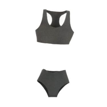 Imagem de menolana Roupas de roupas de boneca de 12 polegadas de 1/6 de escala de 12 polegadas e shorts maiôs de maiôs colecionáveis ​​de biquíni figuras de ação, Cinza