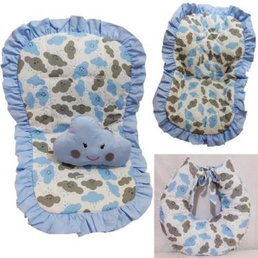 Imagem de Kit Almofada Amamentação + Capa de Bebê Conforto + Capa de Carrinho - 