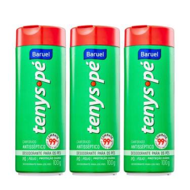 Imagem de Kit C3 Talco Desodorante Pés Canforado 100g Tenys PéBaruel