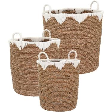 Imagem de Cesta Fibra Natural 3Pç