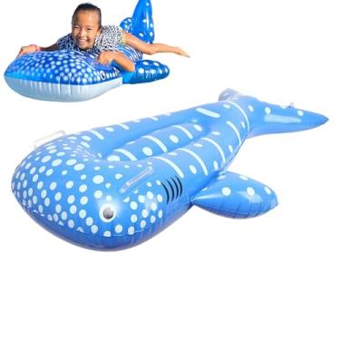 Imagem de Prancha de surf inflável, prancha de surf, boia de piscina | Brinquedos aquáticos flutuantes, tapete de baleia para adultos e crianças, decorações de festa no rio, jogos de piscina, verão, natação