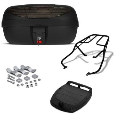 Imagem de Baú Bauleto 45 Litros Pro Tork + Bagageiro Moto, FUME, BIZ 100 1998 - 