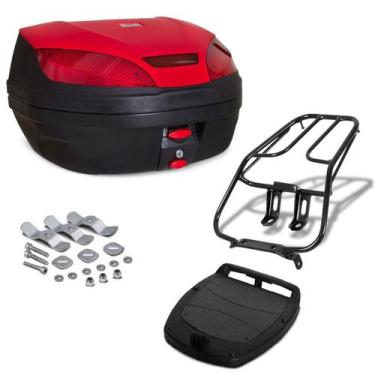 Imagem de Baú De Moto 52 Litros Com Bagageiro Titan 2000 2001 2002 2003 2004 Fan