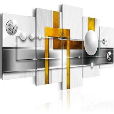 Imagem de Beoutifulso 5 peças impressões esféricas brancas arte em tela pintura abstrata arte de parede imagens modulares para sala de estar decoração de casa 150 cm x 100 cm - 5 peças de pôster impresso painel