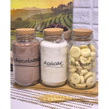 Imagem de Cantinho do Café, 3 Potes 810ml  Achocolatado, Açúcar, Biscoito, Café,