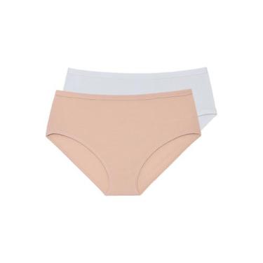Imagem de Kit com 2 Calcinhas Alta Liz 50330 Colorido, Bege, M