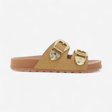 Imagem de Chinelo Slide Moleca Tressê Natural, Natural, 36