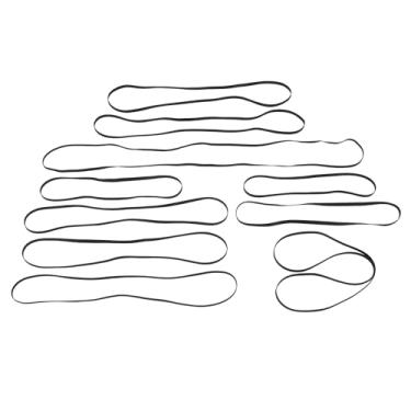 Imagem de Turntable Belt Set 10 Pcs Alta Elasticidade Cintos de Substituição de Borracha para Record Player CD DVD Player fonógrafo Turntables Operação Suave Material Durável