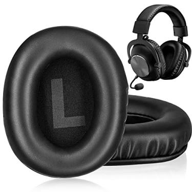 Imagem de Almofadas de substituição para fones de ouvido Logitech G Pro/G Pro X para jogos Logitech G Pro/G Pro X (couro)
