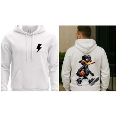 Imagem de Moletom Personalizado Frente e Costas Patolino Jogador De Basquete - H