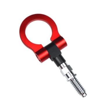 Imagem de Generic Carro dobrável reboque de reboque reboque de trailer anel fácil barra de reboque para carros a maioria dos tipos de veículos SUV Auto Repair Parte, Vermelho