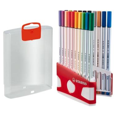 Imagem de STABILO Caneta ponta de fibra premium 68 pincéis - ColorParade - 19 cores sortidas + 1 preto adicional