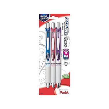 Imagem de Pentel Caneta de gel líquido retrátil EnerGel Pearl Deluxe RTX, 0,7 mm, (BL77WBP3M1)