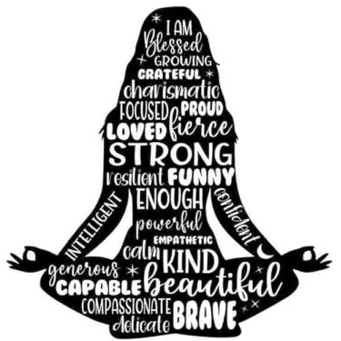 Imagem de Adesivo de vinil feminista Strong Women Affimation (12,7 cm) adesivos de ioga para garrafas de água/carros, para-choques, janelas, veículos automotivos, vans, caminhões