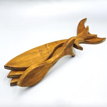 Imagem de Kit 4 Peixes Decorativos de Parede em Madeira Pintada à Mão | Cardume de Peixinhos para Sala, Quarto, Cozinha e Decoração Praia (Natural)