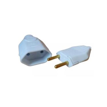 Imagem de Kit pino macho 2p 10A (10un.) + pino fêmea 2p 10A (10un.) - Cerge