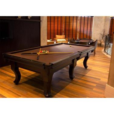 Imagem de Mesa de Sinuca Oficial - 3,05x1,62 - Nelson Bilhares, Chocolate