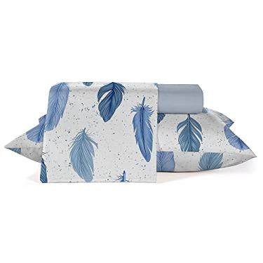 Imagem de Jogo Roupa de Cama Queen 4 peças, 200 fios Misto Teka Elegance