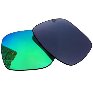 Imagem de Acefrog Lentes de reposição polarizadas de 1,5 mm para óculos de sol Oakley TwoFace OO9189 OO9256, material atualizado, resistente a impactos - verde jade polarizado espelhado - 1,5 mm