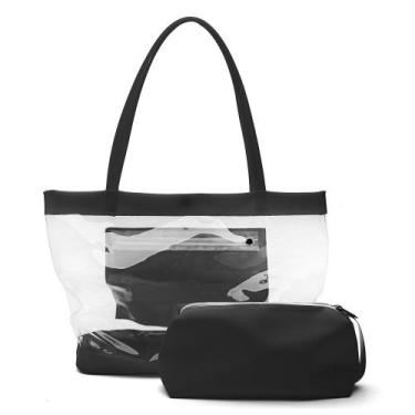 Imagem de Bolsa Praia Laranja Sacola Minibag Viagem Verão Luxo - Fenny Shoes, Pr