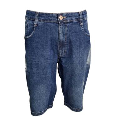 Imagem de Bermuda Jeans Masculina Despojada Plus Size Live Zoom