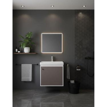 Imagem de Armário Para Banheiro 40Cm Mdf Com Cuba - Veneto Gianduia