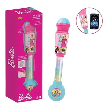 Imagem de Barbie Microfone Rainbow 30 cm F0143-5 - Mattel