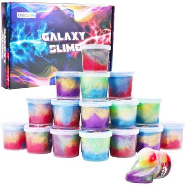 Imagem de Pacote Slime Putty Unicoslm Galaxy 24 para lembrancinhas infantis