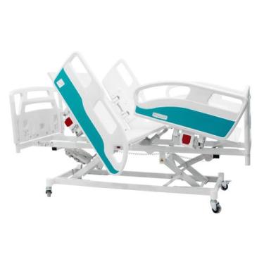 Imagem de Cama Hospitalar Motorizada 9 Movimentos Com Elevação de Altura Luxo Pa