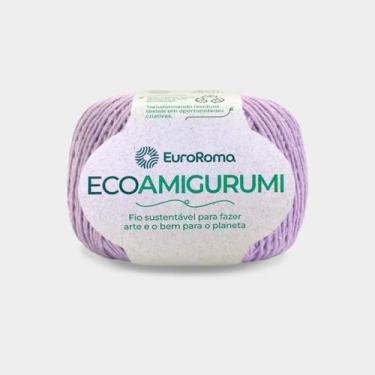 Imagem de Linha Ecoamigurumi Novelo 254 Metros 516TEX Euroroma Fio 8/7, 600 Lilá