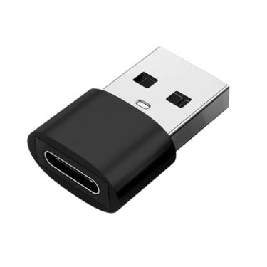 Imagem de Adaptador USB Macho para USB Tipo C Fêmea OTG, Conexão Prática para Carregar Dispositivos e Transferir Arquivos com Rapidez