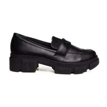 Imagem de Sapato Mocassim Loafer preto quiz 63-1747 Tratorado, 37