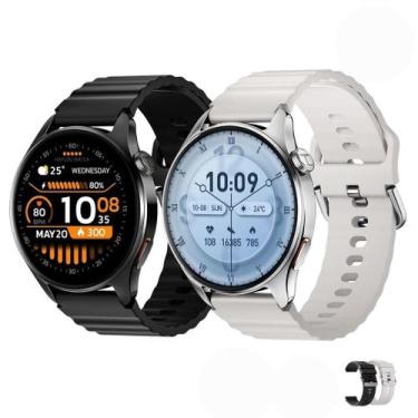 Imagem de Smartwatch Haylou Watch 4S Redondo Tela AMOLED 1.43 GPS A Prova Dagua,