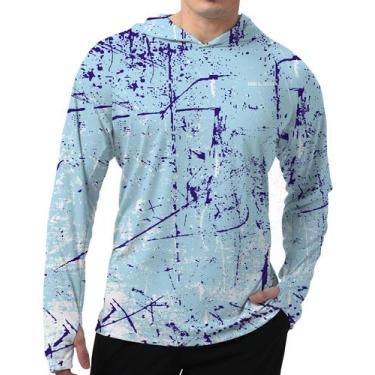 Imagem de Camisa de pesca WELIGU masculina de manga comprida com proteção solar 