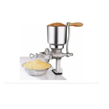 Imagem de Manual de moinho de grãos de aço inoxidável para milho 500g - Lightbek