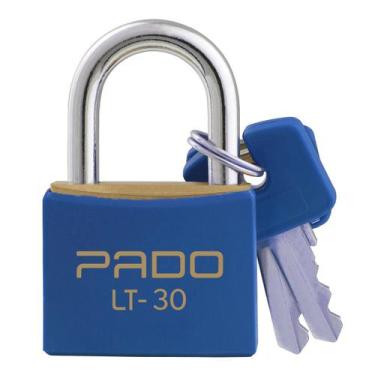 Imagem de Cadeado de Latão 30mm Azul Pado LT-30