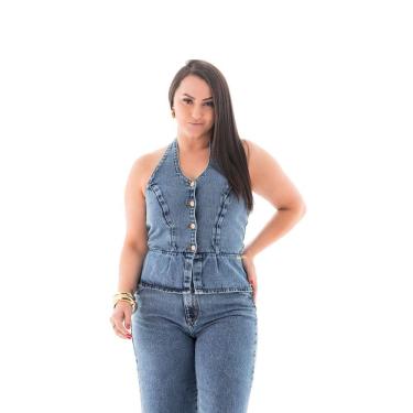 Imagem de Blusa Jeans Feminina Arauto Frente Única