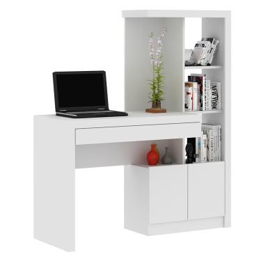 Imagem de Mesa Conjunto para Escritório Home Office ME4143 MDP Branco - Gran Belo