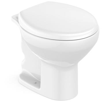 Imagem de Kit Vaso Sanitário Convencional Com Assento Queda Amortecida Flamingo Incepa Branco