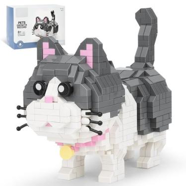 Imagem de Kit de blocos de construção QLT QIAOLETONG Cute Animal Micro Mini