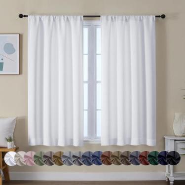 Imagem de Conjunto de cortinas Simplebrand Ava Pure White 137x137cm com 2 painéi