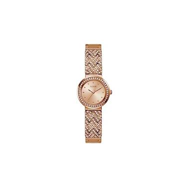Imagem de Guess Relógio analógico feminino de quartzo com pulseira de aço inoxidável GW0476L3