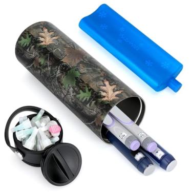 Imagem de YOUSHARES Estojo De Viagem Para Caneta E Refrigerador Insulina 24 Horas, Com Capacidade 1 A 5 Canetas, Bolsa Gelo Aprovada Pela Tsa, Diabetes Portátil, Viagens Longas Uso Diário