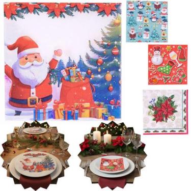 Imagem de Guardanapo Decoupage Natal natalino papai noel 33x33 (20un)  Papel Alt